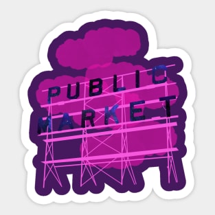 Pike Place Pink Sticker